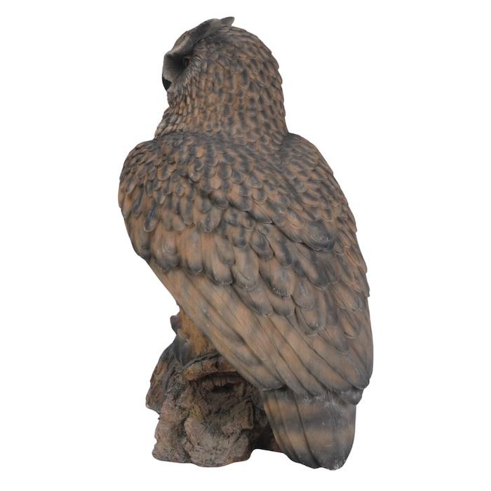 鳥の置物 巨大オブジェ 北欧 動物 かわいい 切り株にとまるワシミミズク 高さ60cm woobia おしゃれ 玄関インテリア リアル 大型 ウービア |  | 03