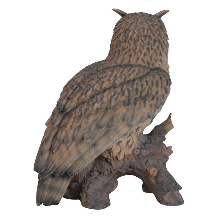 鳥の置物 巨大オブジェ 北欧 動物 かわいい 切り株にとまるワシミミズク 高さ60cm woobia おしゃれ 玄関インテリア リアル 大型 ウービア |  | 04