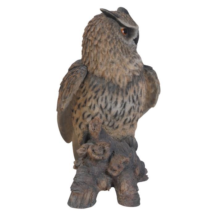 鳥の置物 巨大オブジェ 北欧 動物 かわいい 切り株にとまるワシミミズク 高さ60cm woobia おしゃれ 玄関インテリア リアル 大型 ウービア |  | 06