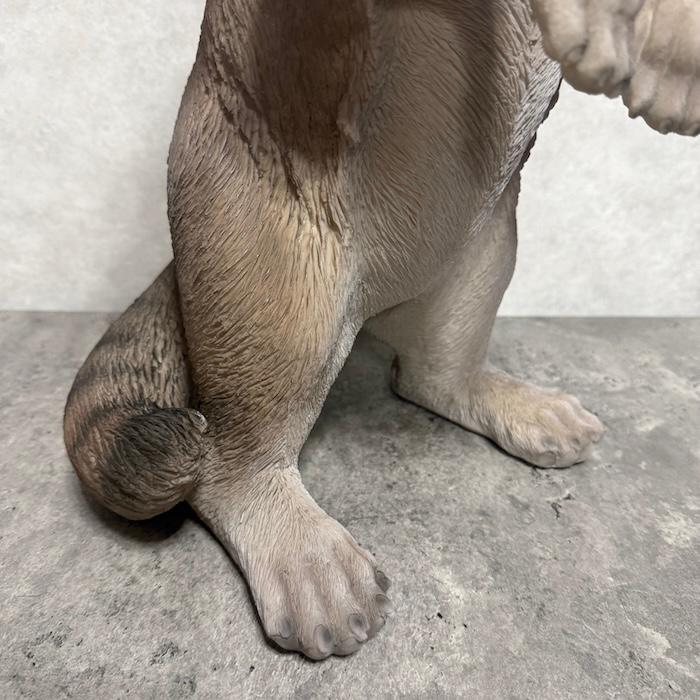 置物 動物 立ち上がったアライグマ 高さ48cm 巨大オブジェ woobia