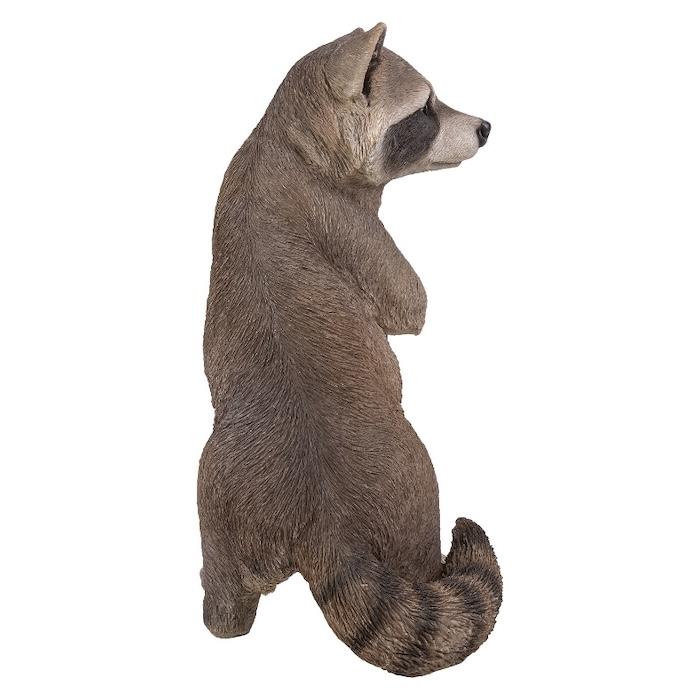 置物 動物 立ち上がったアライグマ 高さ48cm 巨大オブジェ woobia