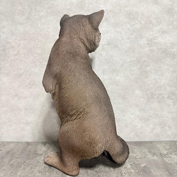 置物 動物 立ち上がったアライグマ 高さ48cm 巨大オブジェ woobia
