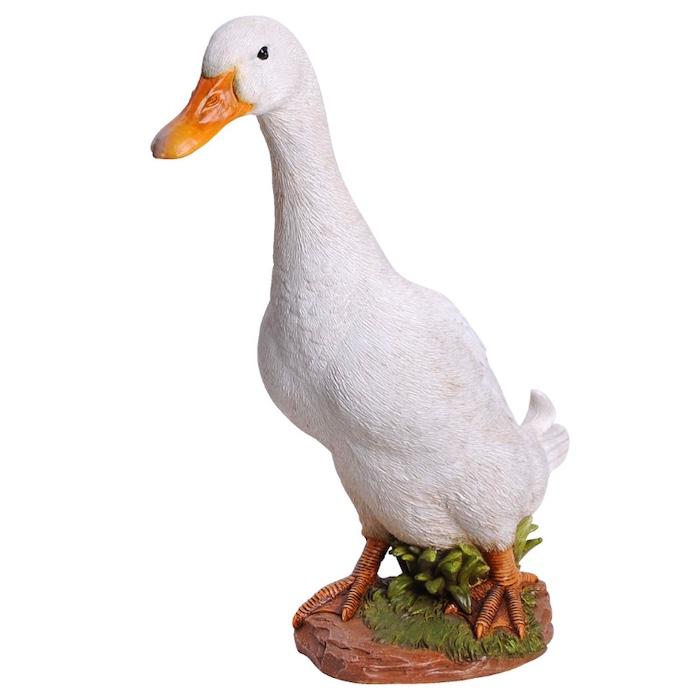 鳥 置物 オブジェ 北欧 動物 かわいい アヒル グッズ 高さ31.8cm woobia おしゃれ 玄関インテリア リアル 大型 ウービア |  | 03