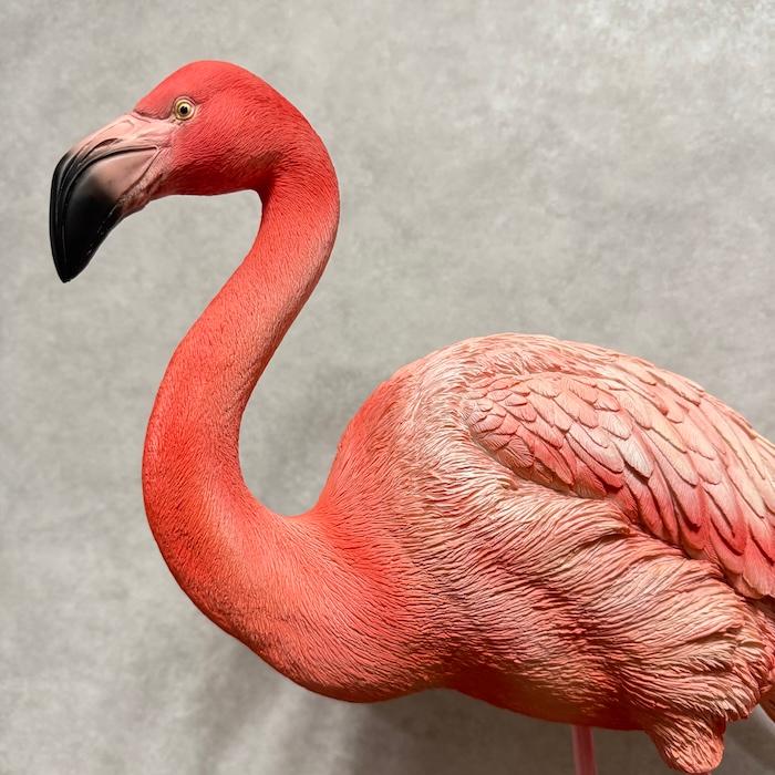 鳥 置物 オブジェ 北欧 動物 かわいい フラミンゴ 鳥グッズ 高さ69cm