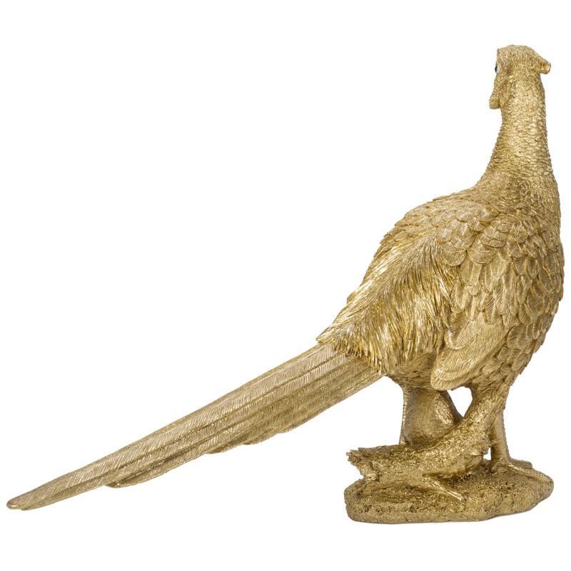 鳥 置物 オブジェ 北欧 動物 かわいい キジ ゴールド 雉 金色 縁起物