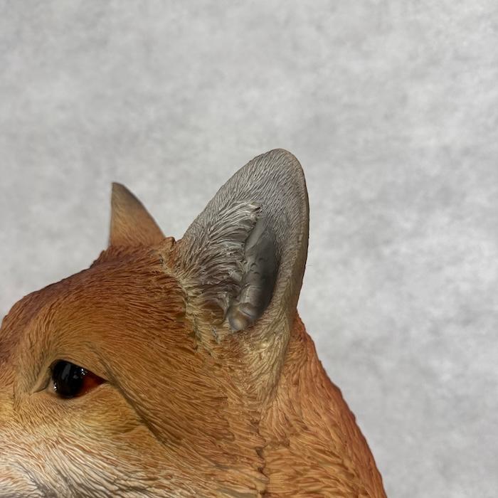 WOOBIA（ウービア） 置物 動物 お座りきつね 特大 狐 高さ48.5cm 巨大