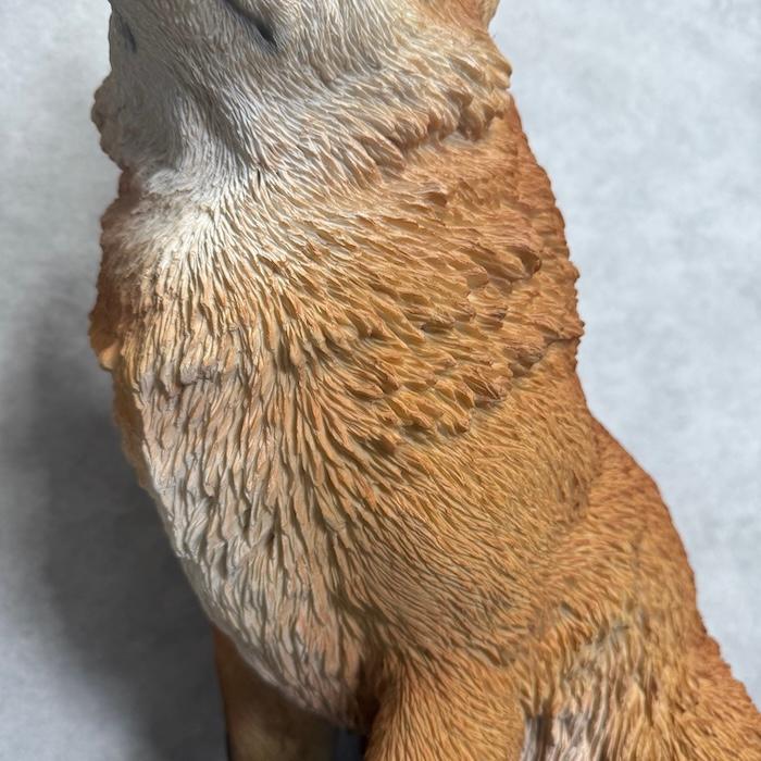WOOBIA（ウービア） 置物 動物 お座りきつね 特大 狐 高さ48.5cm 巨大