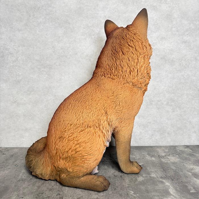 WOOBIA（ウービア） 置物 動物 お座りきつね 特大 狐 高さ48.5cm 巨大
