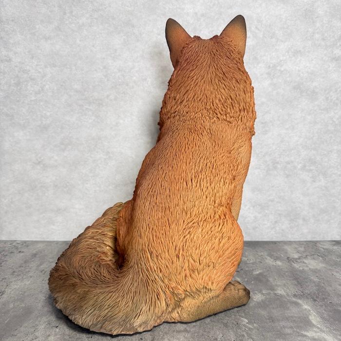 WOOBIA（ウービア） 置物 動物 お座りきつね 特大 狐 高さ48.5cm 巨大