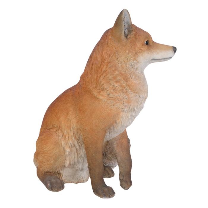 WOOBIA（ウービア） 置物 動物 お座りきつね 特大 狐 高さ48.5cm 巨大