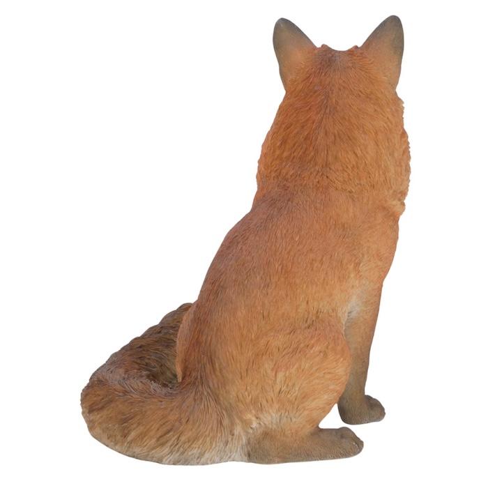 置物 動物 お座りきつね 特大 狐 高さ48.5cm 巨大オブジェ woobia