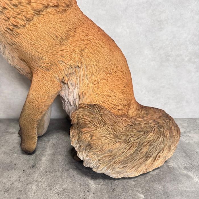 WOOBIA（ウービア） 置物 動物 お座りきつね 特大 狐 高さ48.5cm 巨大