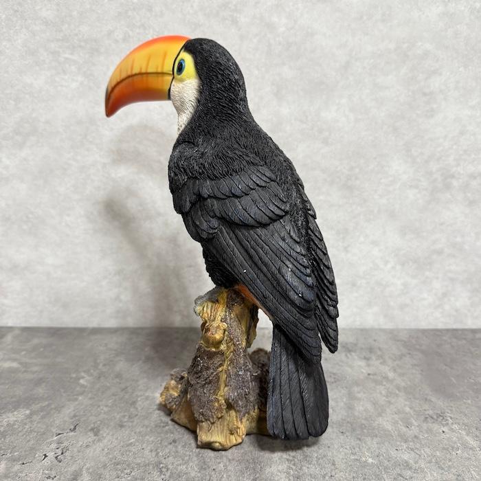 WOOBIA（ウービア） 置物 鳥 かわいい オブジェ 北欧 動物 切り株に