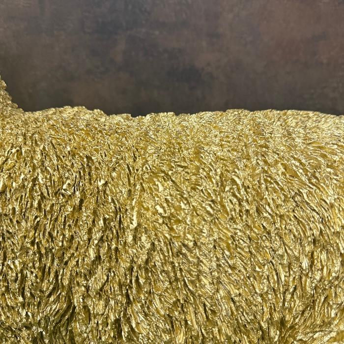 置物 動物 アルパカ ゴールド 金色 縁起物 高さ56cm おしゃれ 大きい