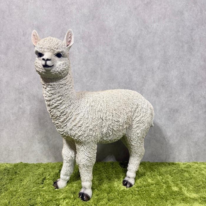 WOOBIA（ウービア） 置物 動物 左向きに立つアルパカ 大 高さ56cm
