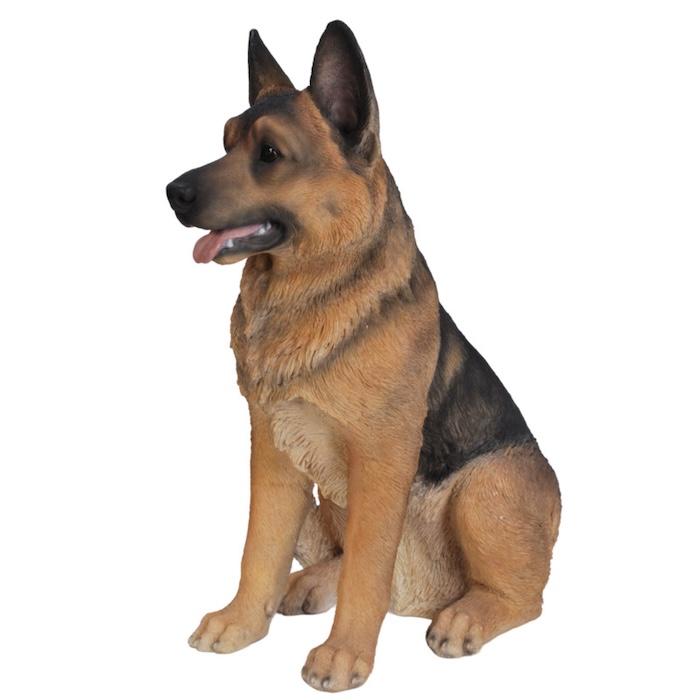犬 置物 大型 動物 お座りジャーマンシェパード 特大 高さ55cm 巨大オブジェ woobia おしゃれ 大きい 玄関 インテリア 庭 ガーデン 北欧 リアル ウービア | WOOBIA | 02