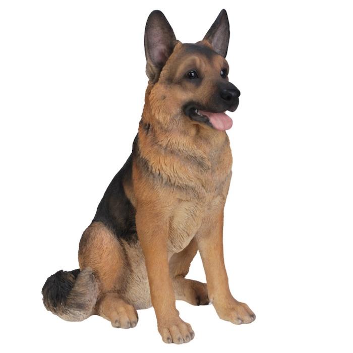 犬 置物 大型 動物 お座りジャーマンシェパード 特大 高さ55cm 巨大オブジェ woobia おしゃれ 大きい 玄関 インテリア 庭 ガーデン 北欧 リアル ウービア | WOOBIA | 04