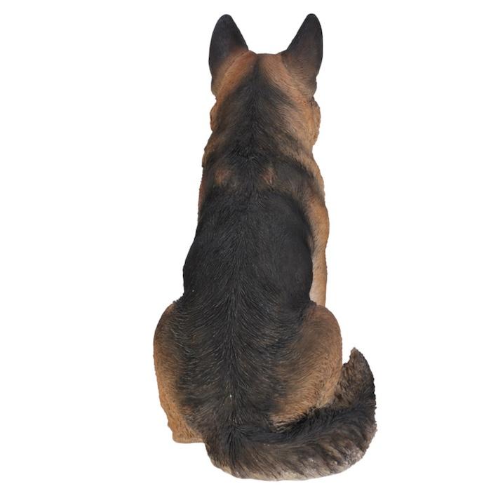 犬 置物 大型 動物 お座りジャーマンシェパード 特大 高さ55cm 巨大