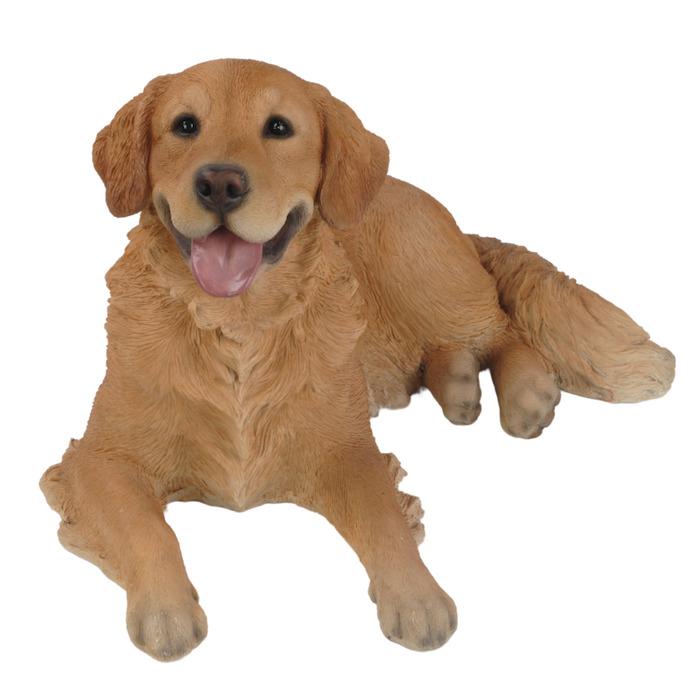 WOOBIA（ウービア） 犬 置物 大型 動物 横たわるゴールデン レトリバー