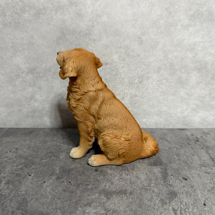 犬 置物 おしゃれ お座りゴールデン・レトリバー 小 かわいい