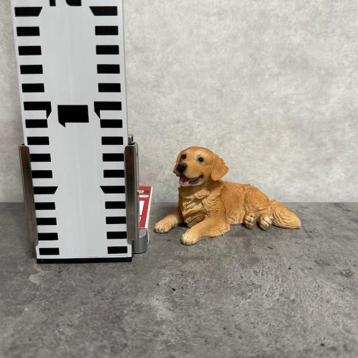 犬 置物 おしゃれ 横たわるゴールデン・レトリバー かわいい