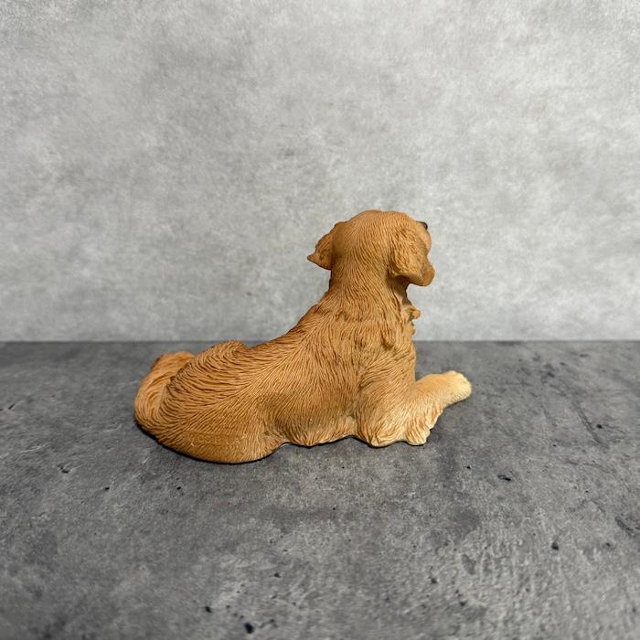 WOOBIA（ウービア） 犬 置物 おしゃれ 横たわるゴールデン・レトリバー