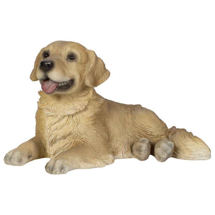 犬 置物 おしゃれ 横たわるゴールデン・レトリバー かわいい