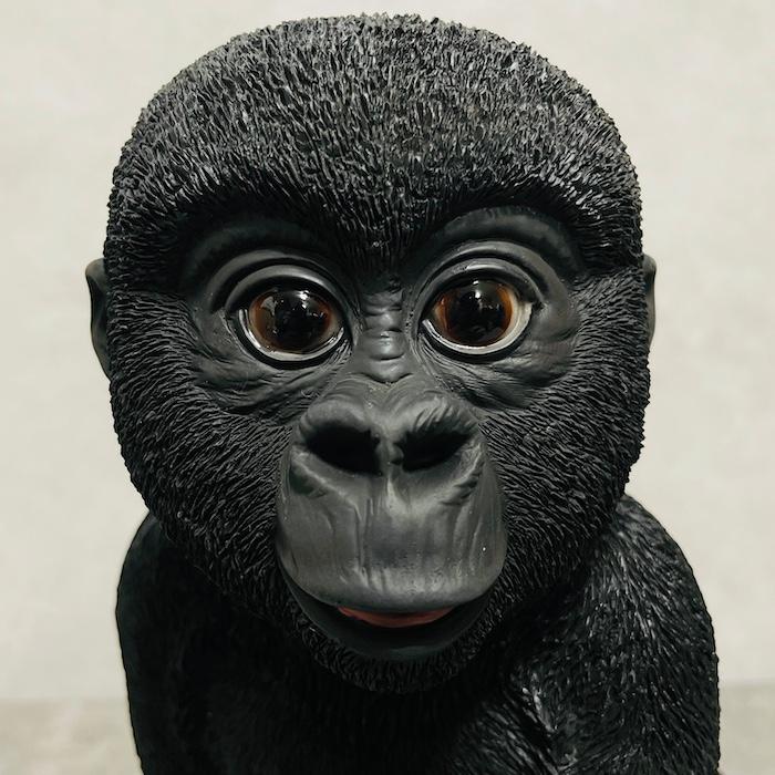 置物 かわいい 動物 玄関 赤ちゃん黒ゴリラ グッズおしゃれ インテリア
