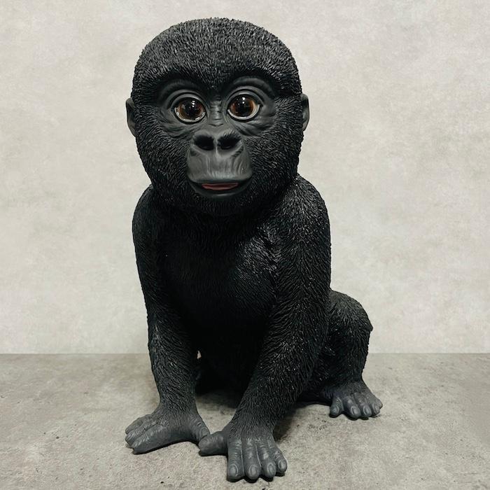 置物 かわいい 動物 玄関 赤ちゃん黒ゴリラ グッズおしゃれ インテリア