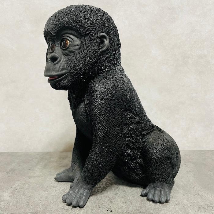 置物 かわいい 動物 玄関 赤ちゃん黒ゴリラ グッズおしゃれ インテリア