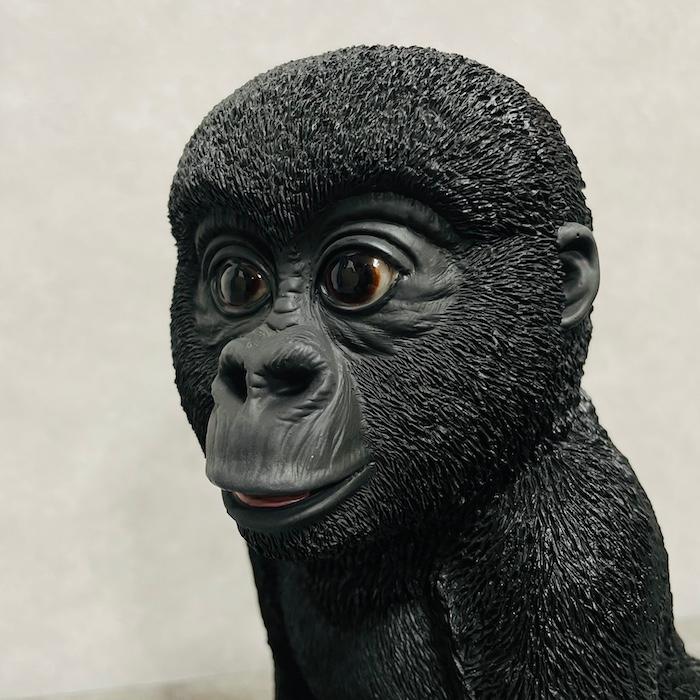 置物 かわいい 動物 玄関 赤ちゃん黒ゴリラ グッズおしゃれ インテリア