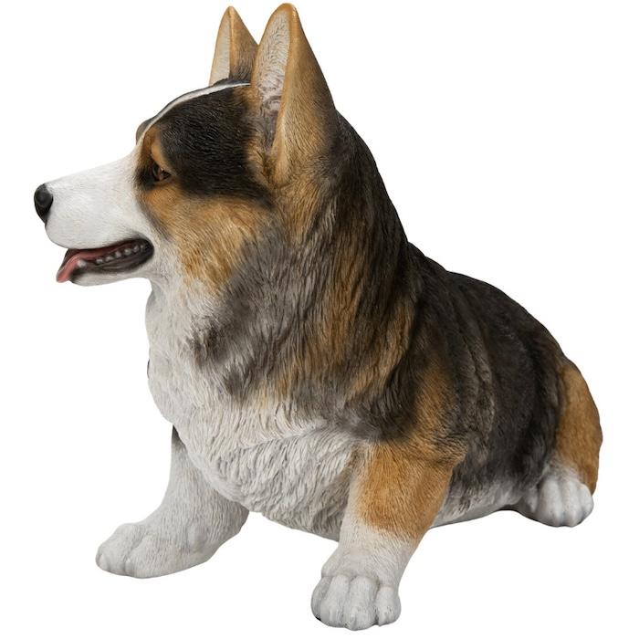 犬 置物 大型 お座りコーギー黒 大 体長48cm woobia おしゃれ 大きい 玄関 インテリア ガーデン かわいい オブジェ 北欧 リアル ウービア |  | 02
