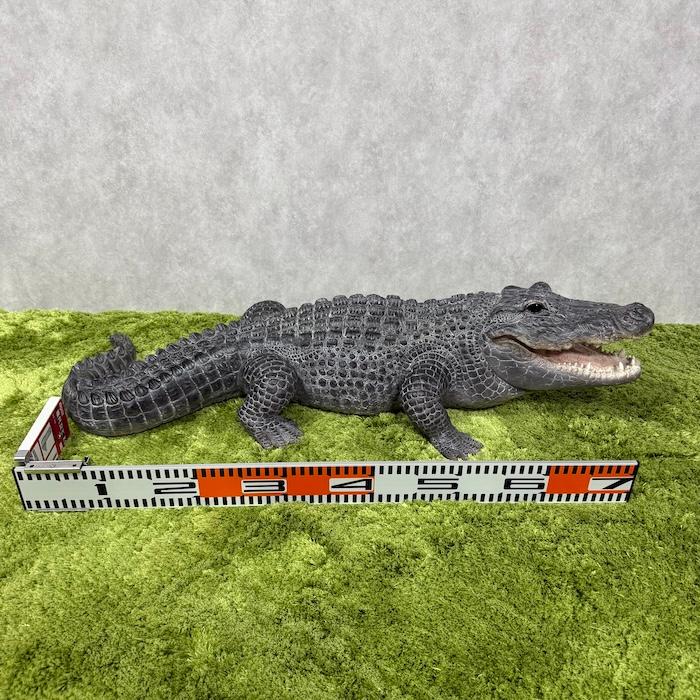 置物 餌を待つワニ 特大 横幅79.5cm 鰐 woobia 巨大オブジェ おしゃれ