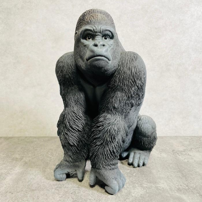 置物 かわいい 動物 玄関 シンプル黒ゴリラ おしゃれ インテリア