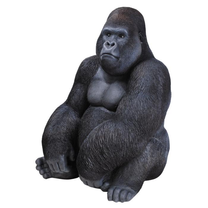 置物 動物 お座り特大黒ゴリラ 高さ76cm おしゃれ 大きい 玄関 インテリア かわいい 大型 面白い ウービア woobia |  | 03