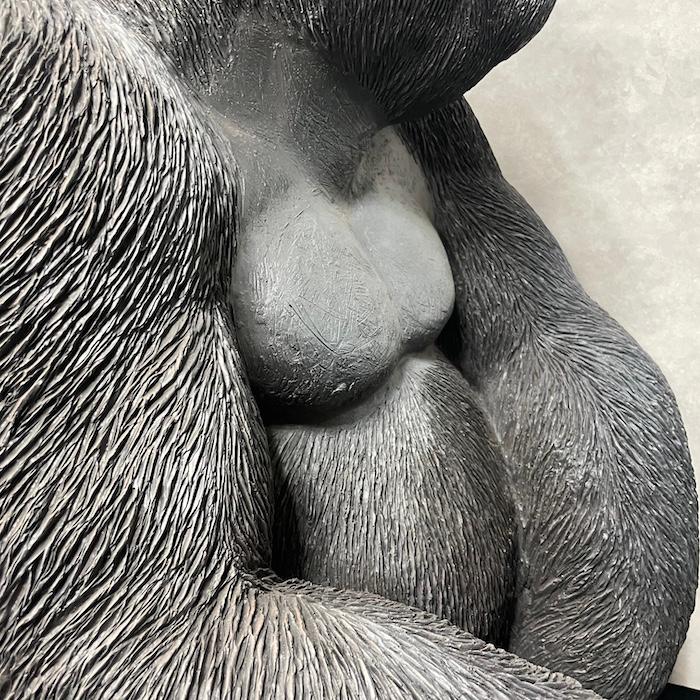 置物 動物 お座り特大黒ゴリラ 高さ76cm おしゃれ 大きい 玄関 インテリア かわいい 大型 面白い ウービア woobia |  | 08