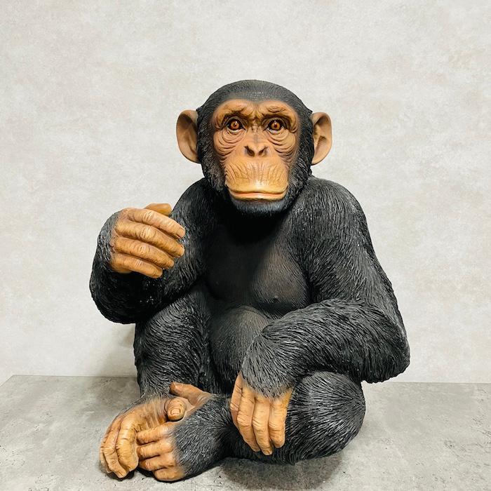 置物 動物 チンパンジー 高さ53cm おしゃれ 大きい 玄関 インテリア 庭 ガーデン かわいい オブジェ 北欧 リアル 大型 面白い ウービア |  | 11