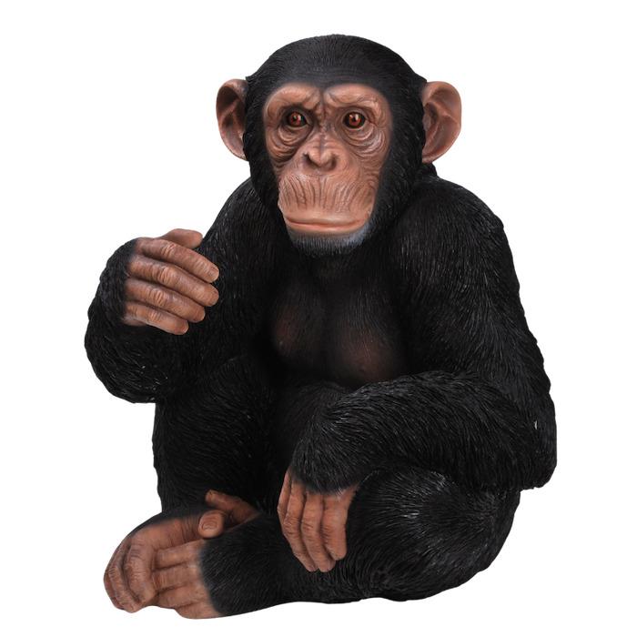 置物 動物 チンパンジー 高さ53cm おしゃれ 大きい 玄関 インテリア 庭 ガーデン かわいい オブジェ 北欧 リアル 大型 面白い ウービア |  | 02