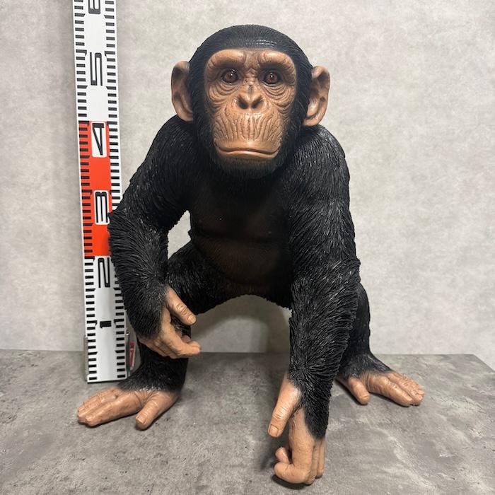 置物 構える チンパンジー 大 高さ50cm 動物 woobia 巨大オブジェ