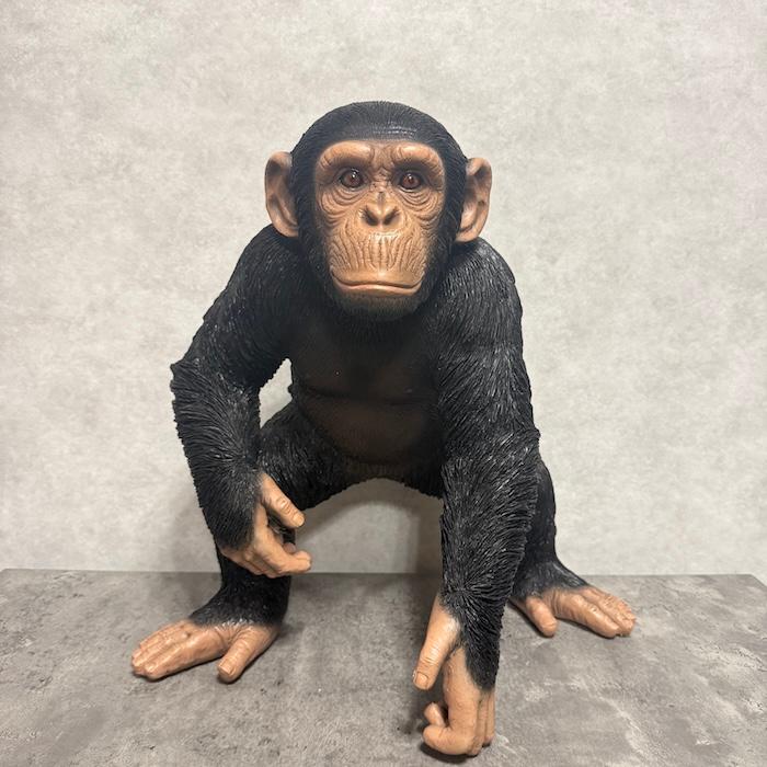 置物 構える チンパンジー 大 高さ50cm 動物 woobia 巨大オブジェ