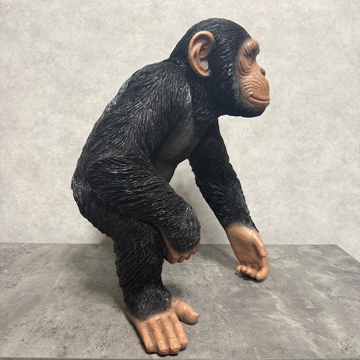 置物 構える チンパンジー 大 高さ50cm 動物 woobia 巨大オブジェ