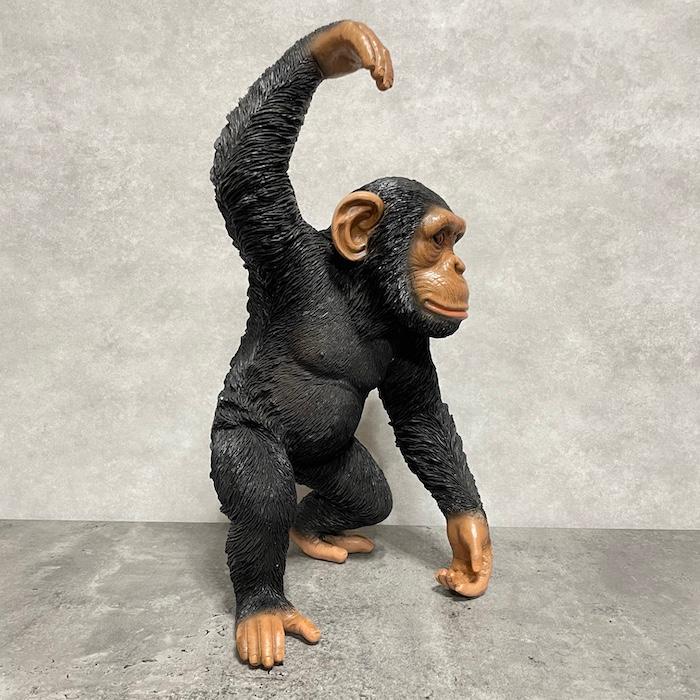 置物 動物 手を上げるチンパンジー 高さ43cm おしゃれ 大きい 玄関 インテリア 庭 かわいい オブジェ リアル 面白い |  | 05