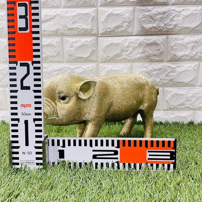 置物 かわいい 動物 玄関 金の豚 大 ゴールデンピッグ おしゃれ