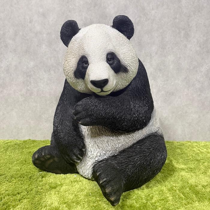 パンダの置き物 置物 動物 お座りパンダ 大 高さ55cm おしゃれ 大きい 玄関 インテリア