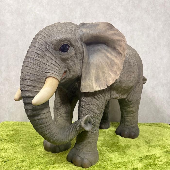 置物 ゾウ 特大 象 高さ71.5cm 巨大オブジェ 縁起物 風水 woobia 動物