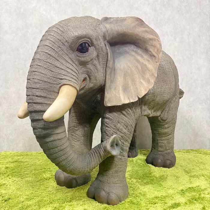 置物 ゾウ 特大 象 高さ71.5cm 巨大オブジェ 縁起物 風水 woobia 動物