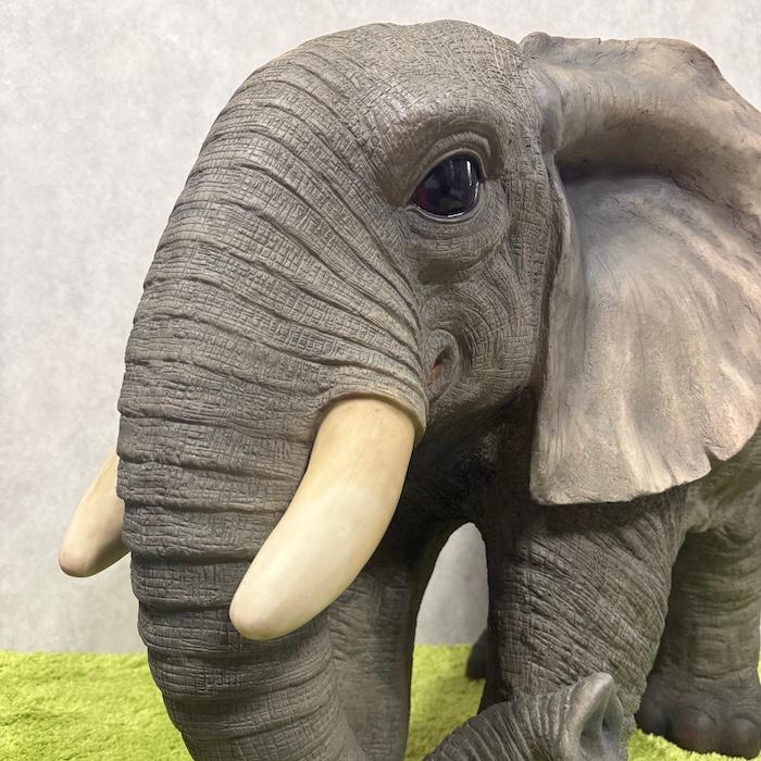 置物 ゾウ 特大 象 高さ71.5cm 巨大オブジェ 縁起物 風水 woobia 動物