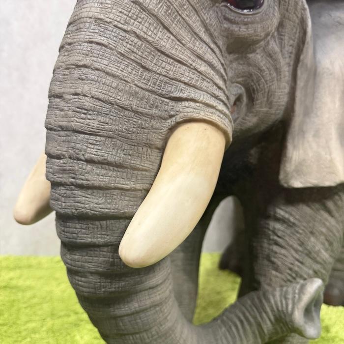 置物 ゾウ 特大 象 高さ71.5cm 巨大オブジェ 縁起物 風水 woobia 動物