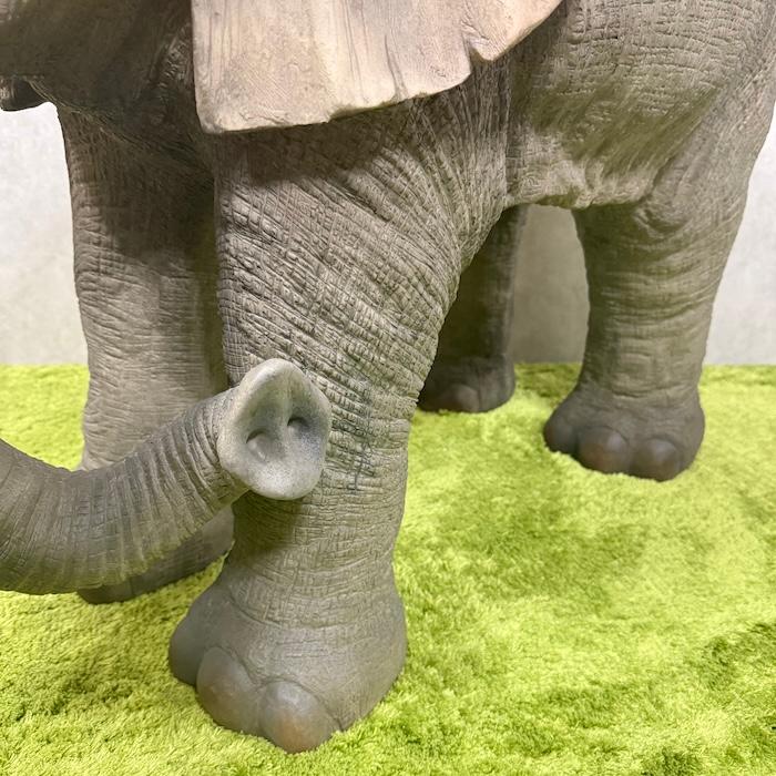 置物 ゾウ 特大 象 高さ71.5cm 巨大オブジェ 縁起物 風水 woobia 動物