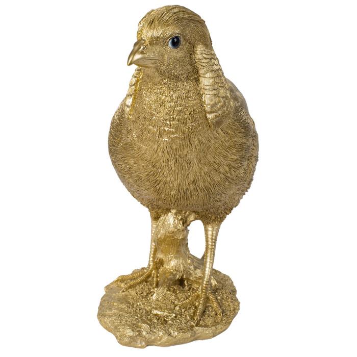 鳥 置物 オブジェ 北欧 動物 かわいい キンケイ ゴールド 豪華 金色